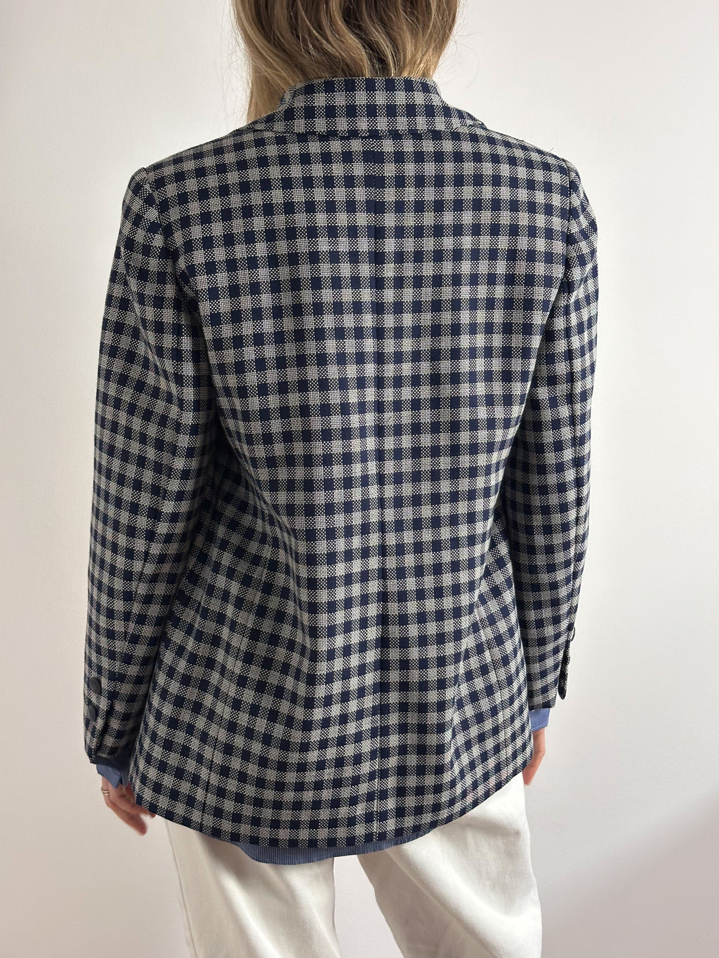 Vintage Textured Tweed Blazer