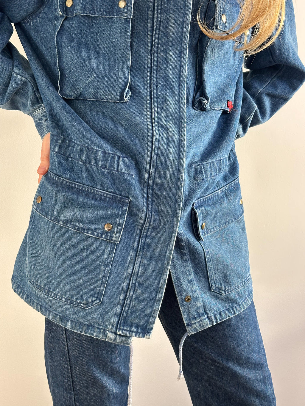 Boxy Fit Vintage Trucker Denim Jacket