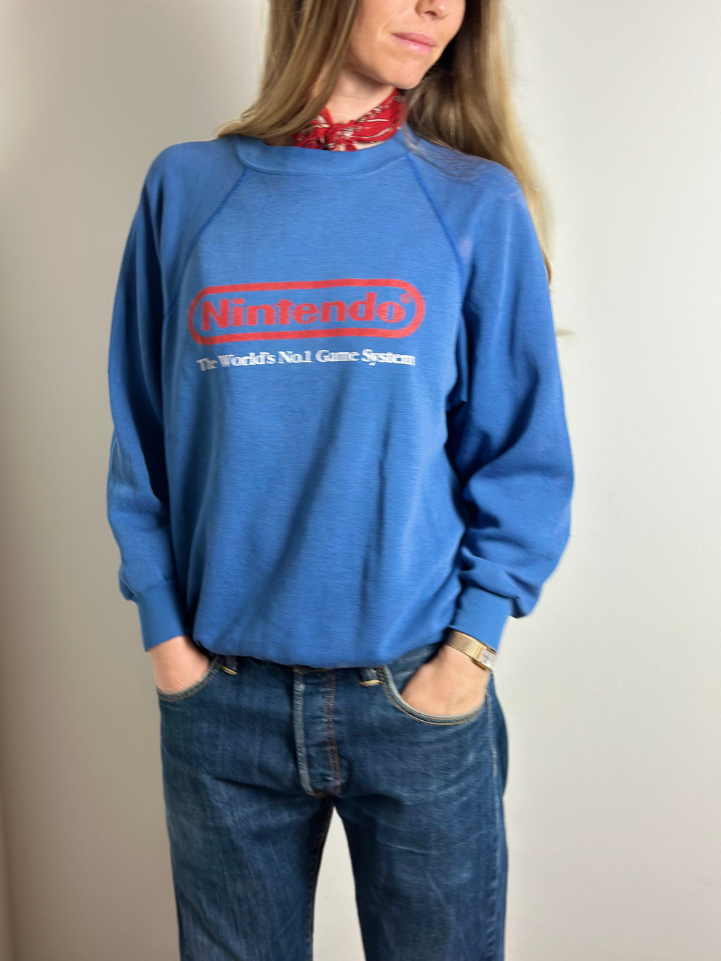 Rare 1980s "Nintendo World's No.1" Promotional Sweater