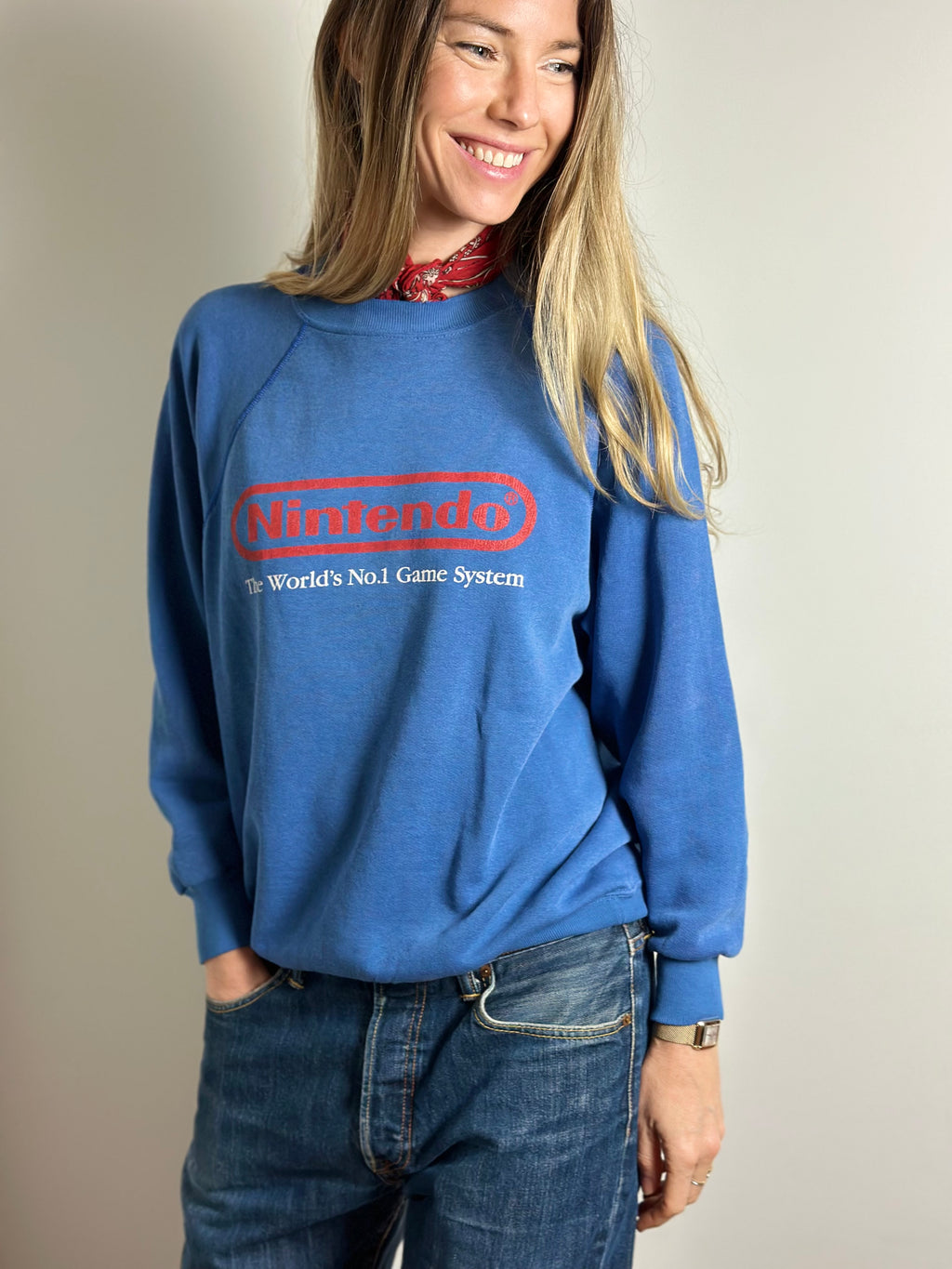 Rare 1980s "Nintendo World's No.1" Promotional Sweater