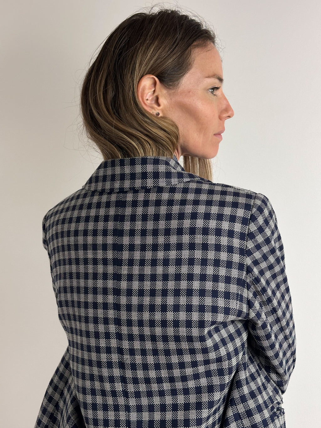 Vintage Textured Tweed Blazer