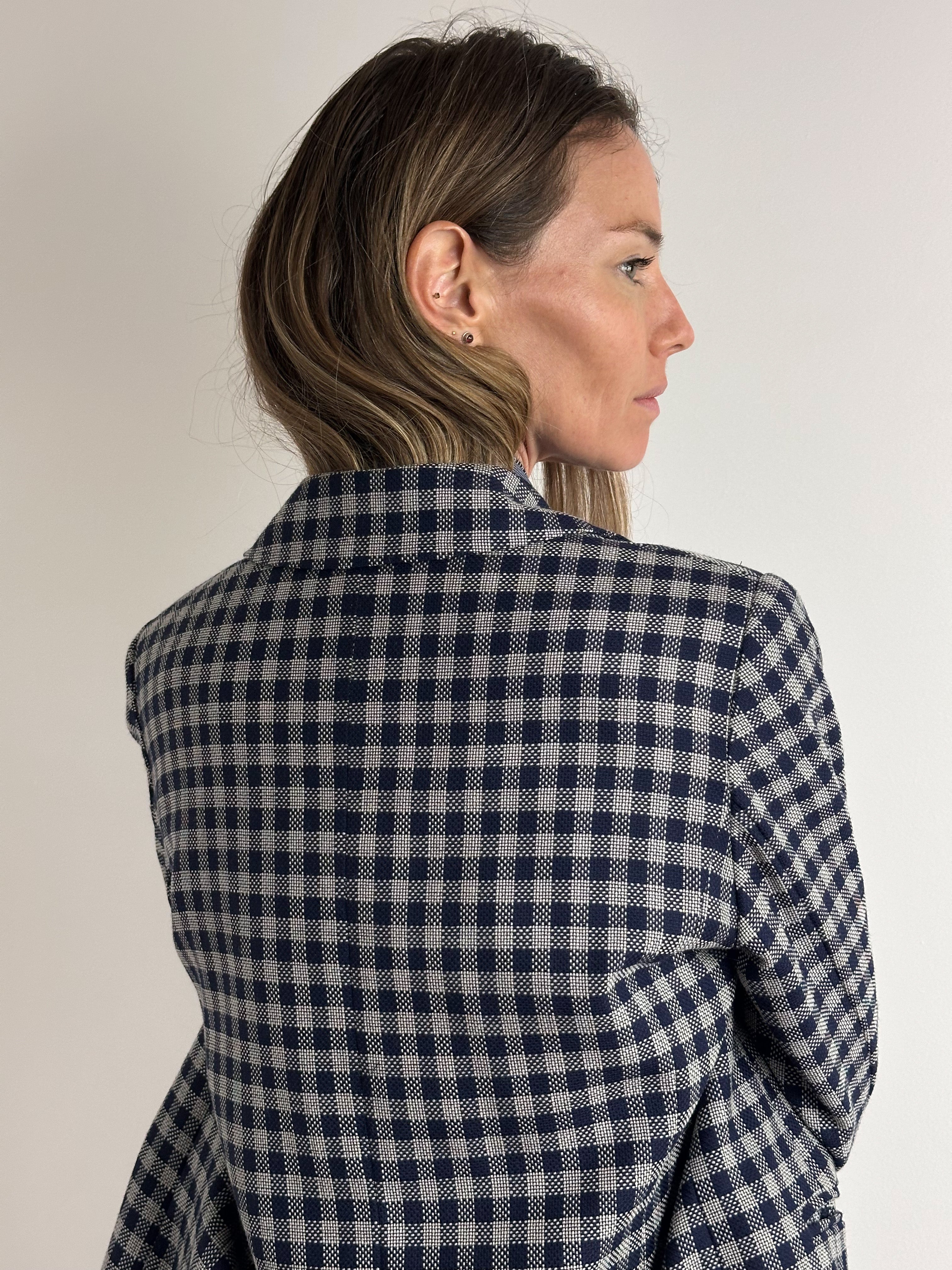 Vintage Textured Tweed Blazer