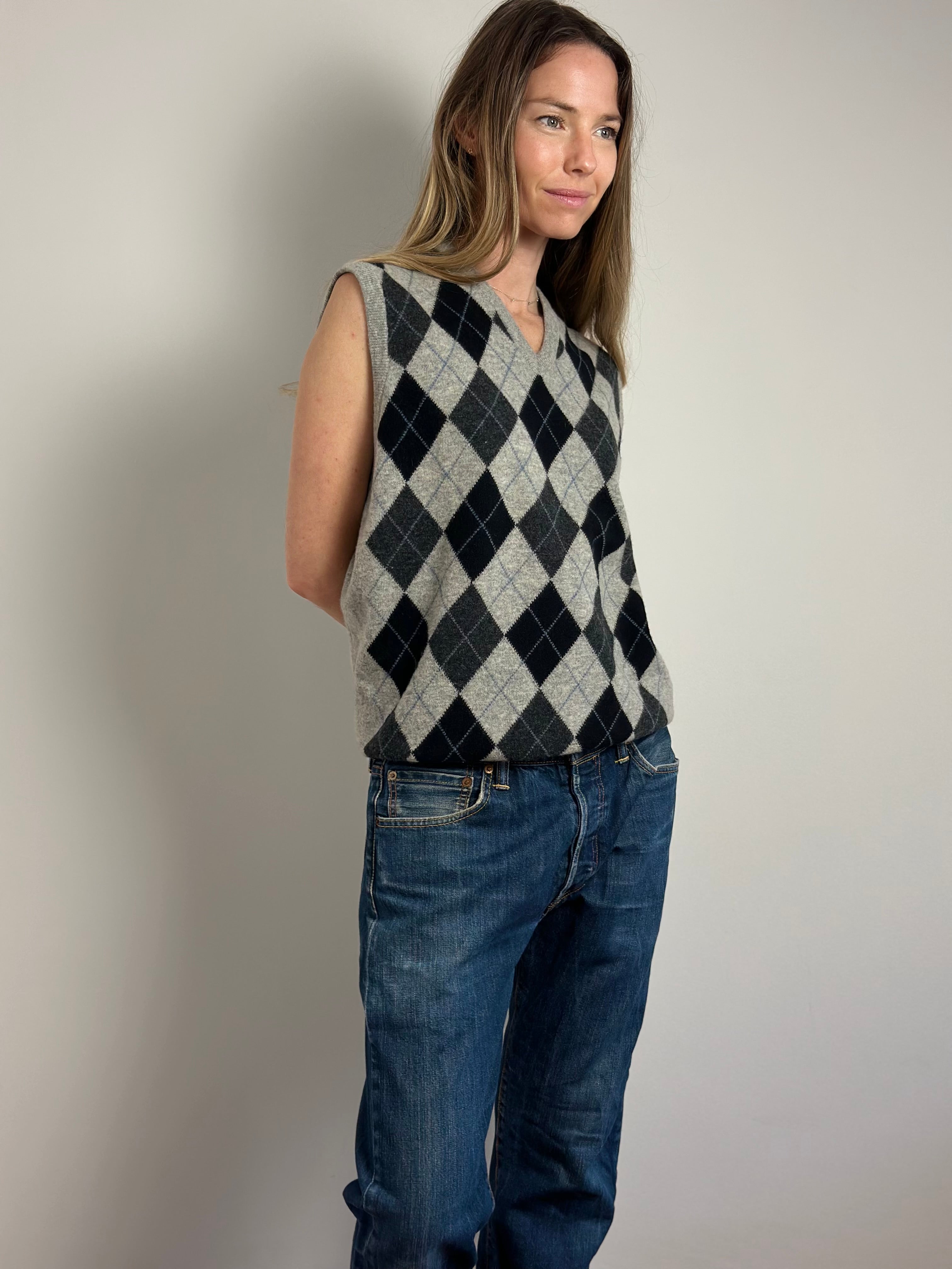 Burlington Argyle Wool Vest