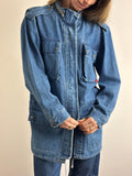 Boxy Fit Vintage Trucker Denim Jacket