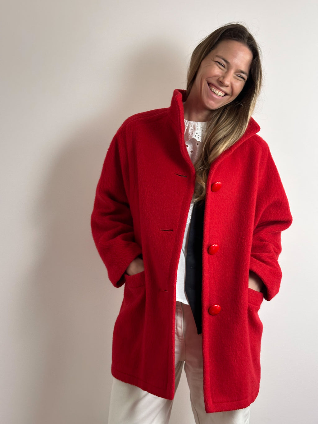 Red Wool Coat