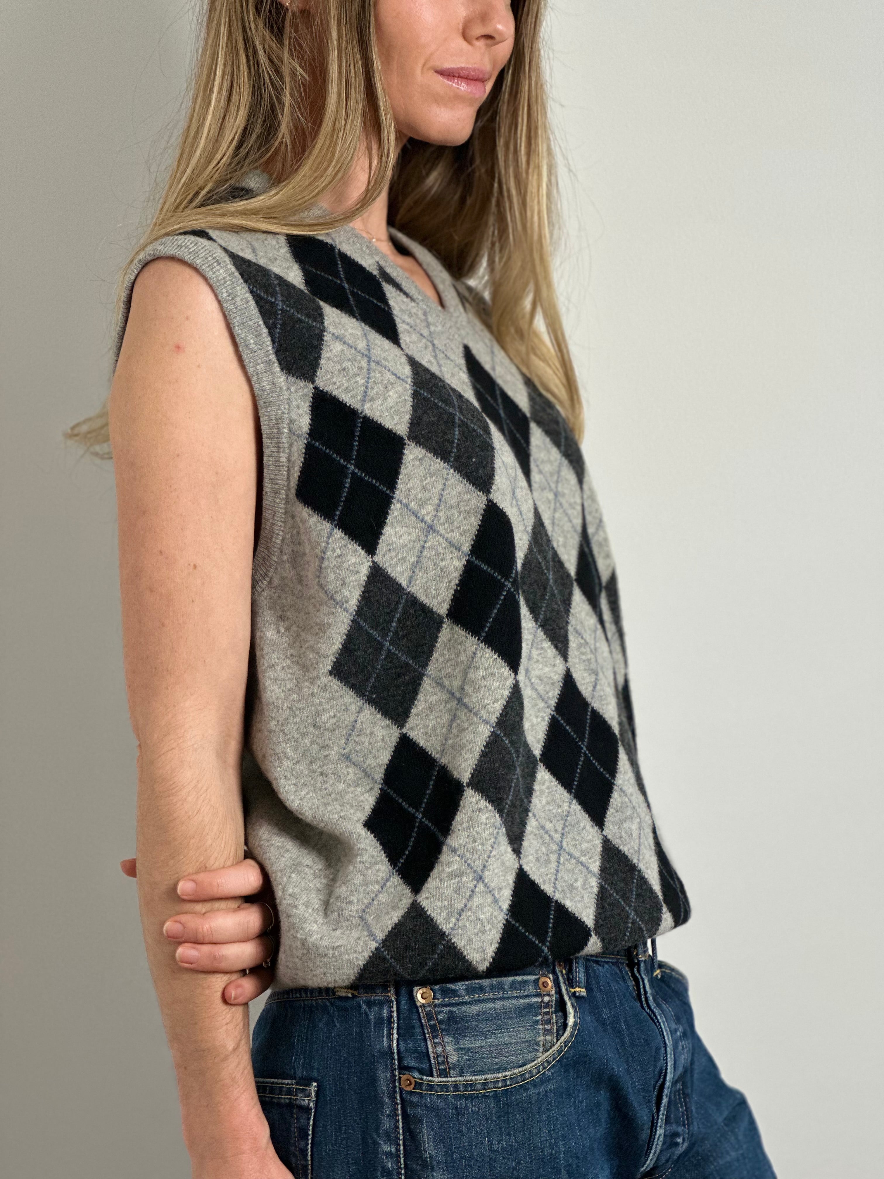Burlington Argyle Wool Vest