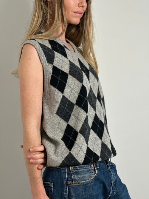 Burlington Argyle Wool Vest