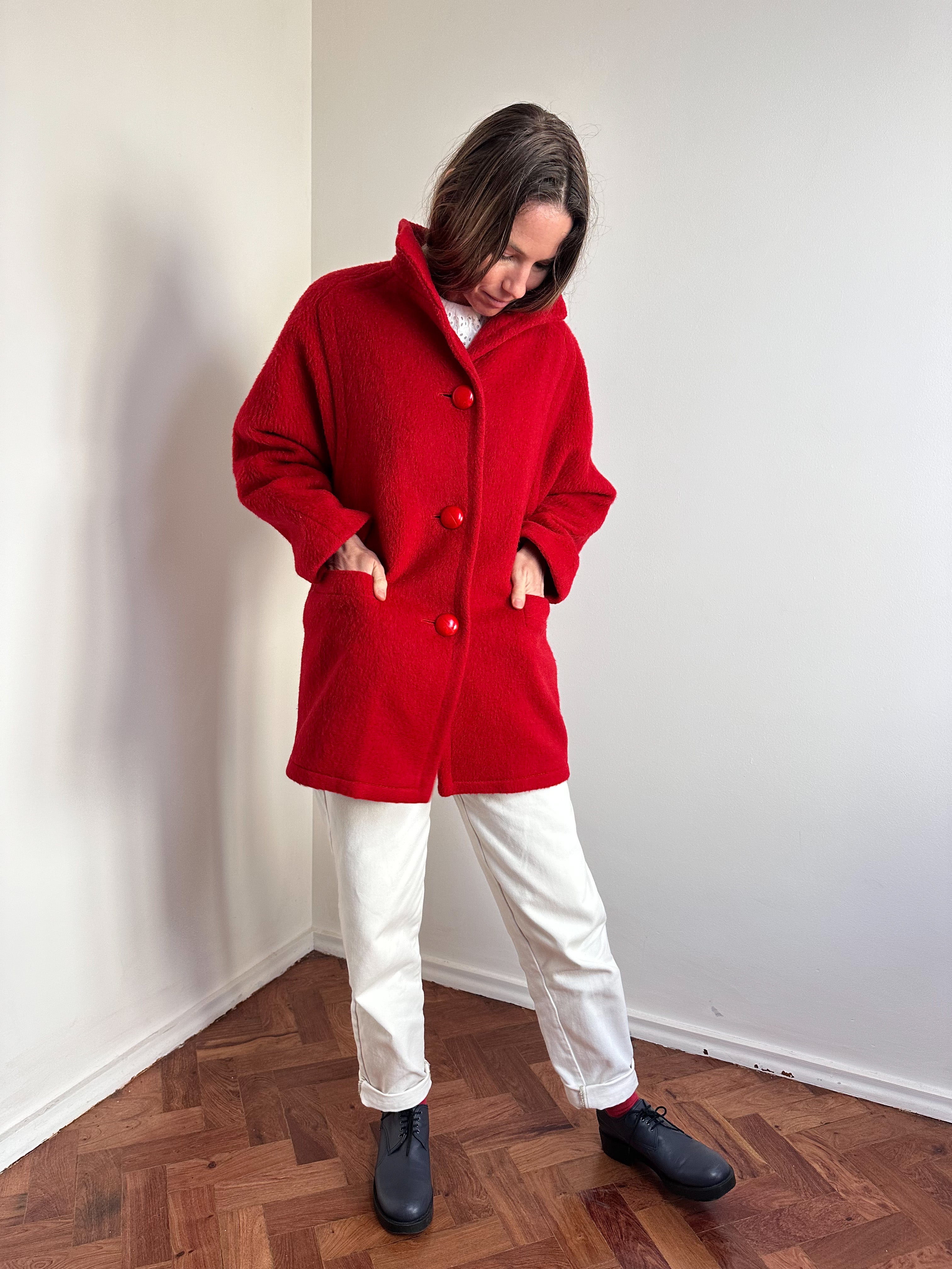 Red Wool Coat