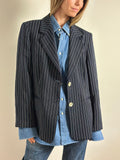Luisa Spagnoli Pinstripe Tailored Blazer