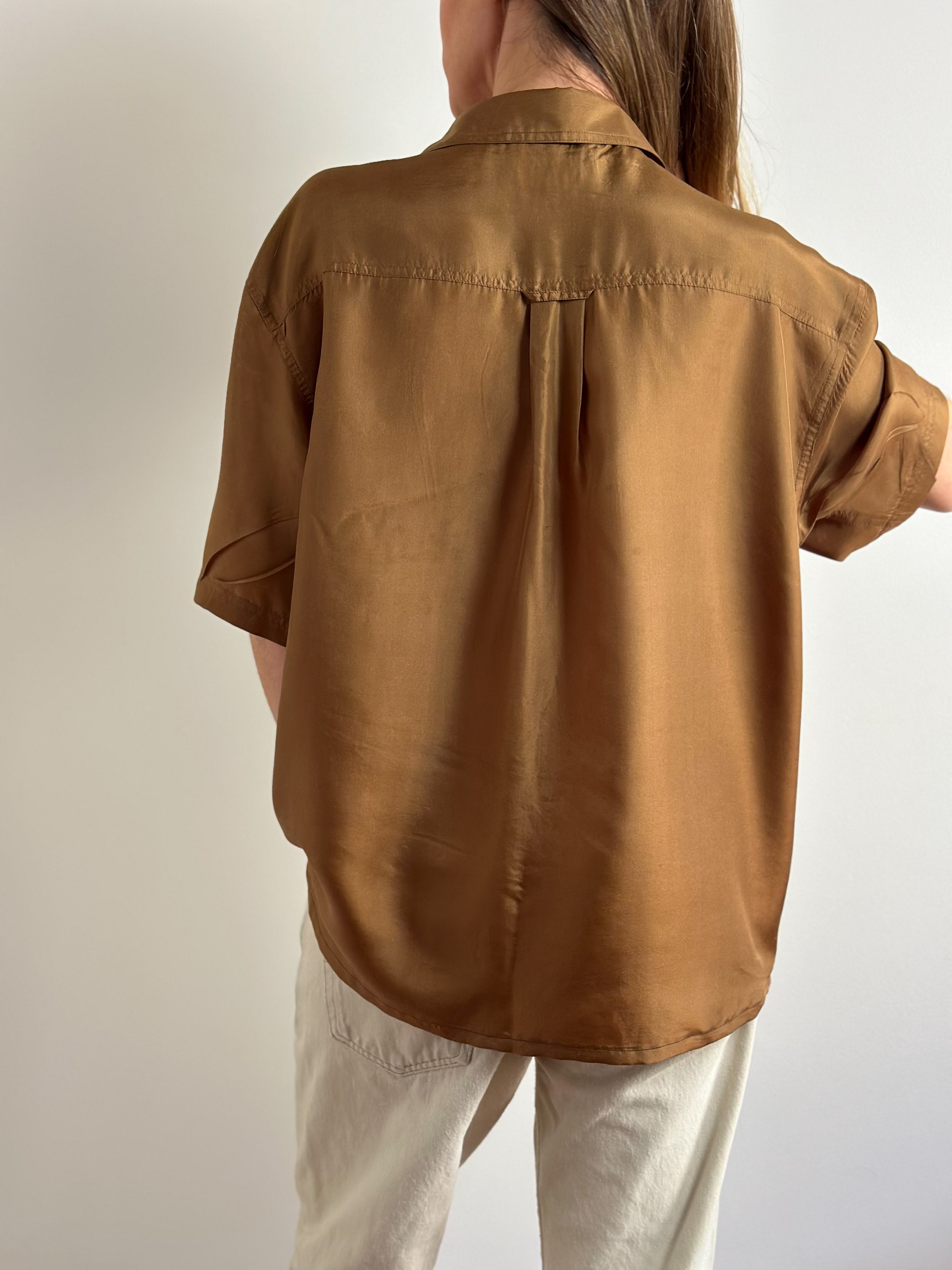 Silk Bronze Blouse