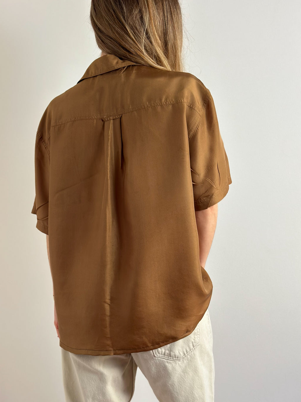 Silk Bronze Blouse