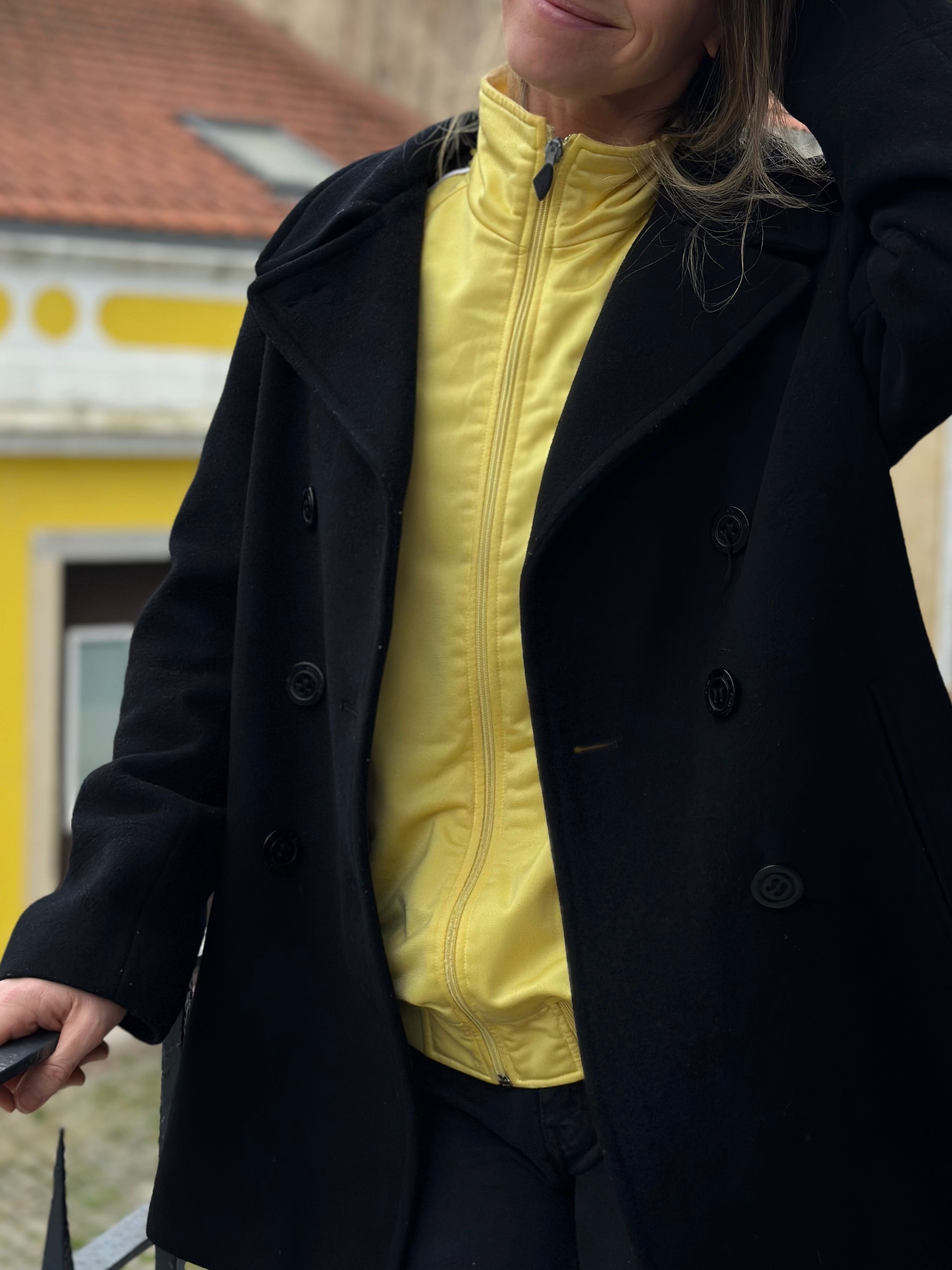 Calvin Klein Black Pea Coat