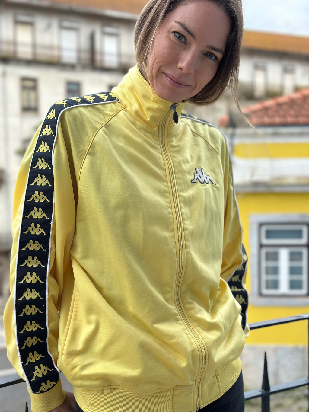 Kappa Vintage Yellow Track Jacket