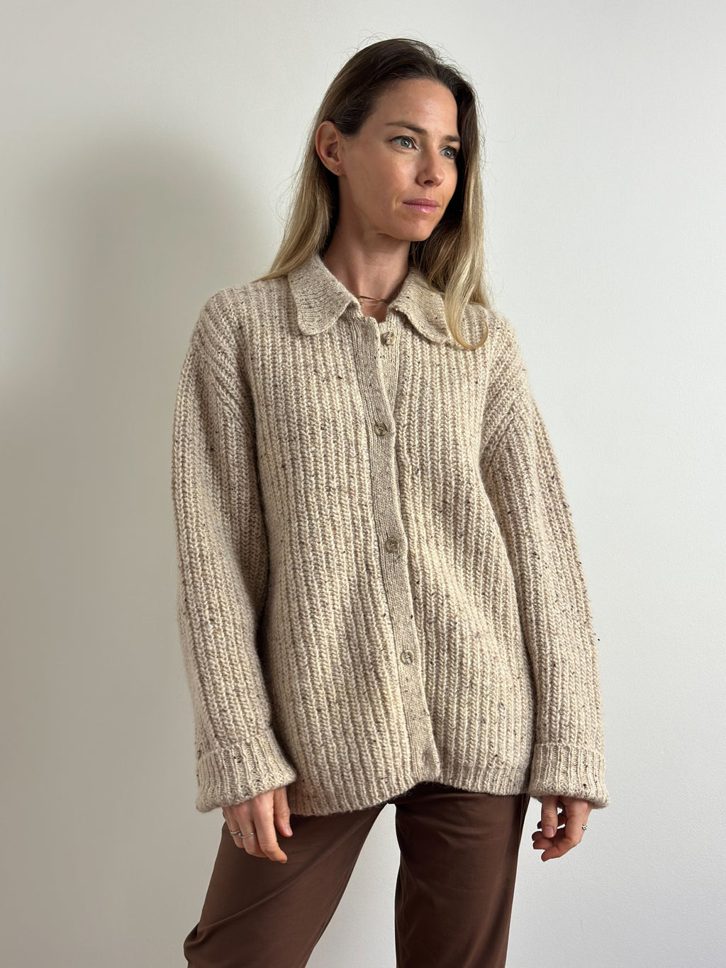 Wool Oversized Cardigan