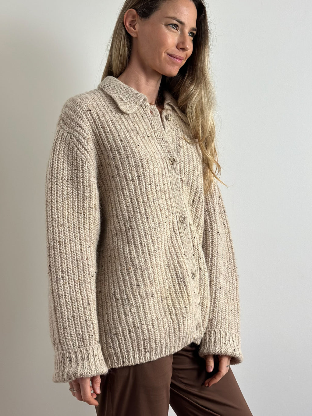 Wool Oversized Cardigan