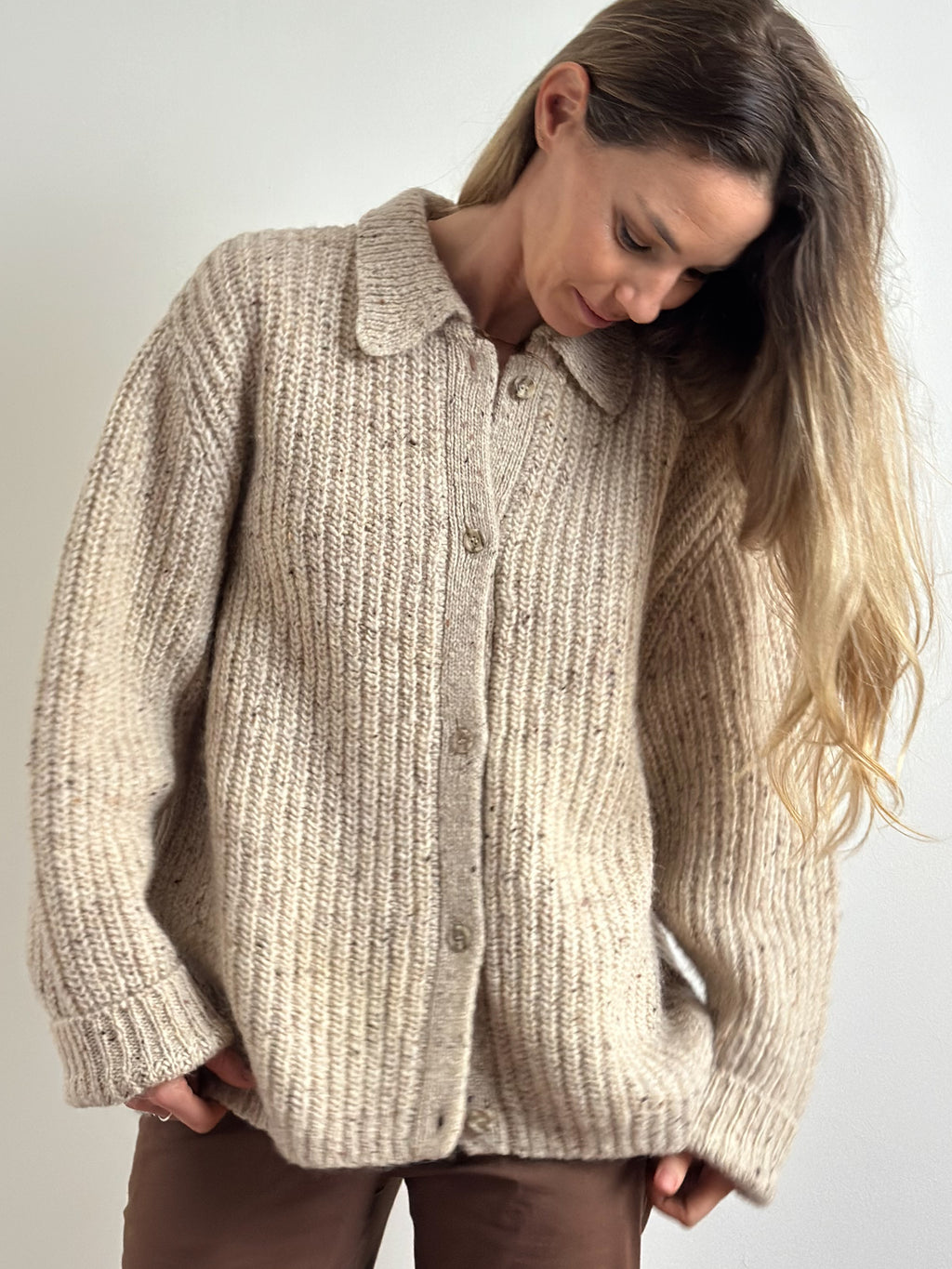 Wool Oversized Cardigan