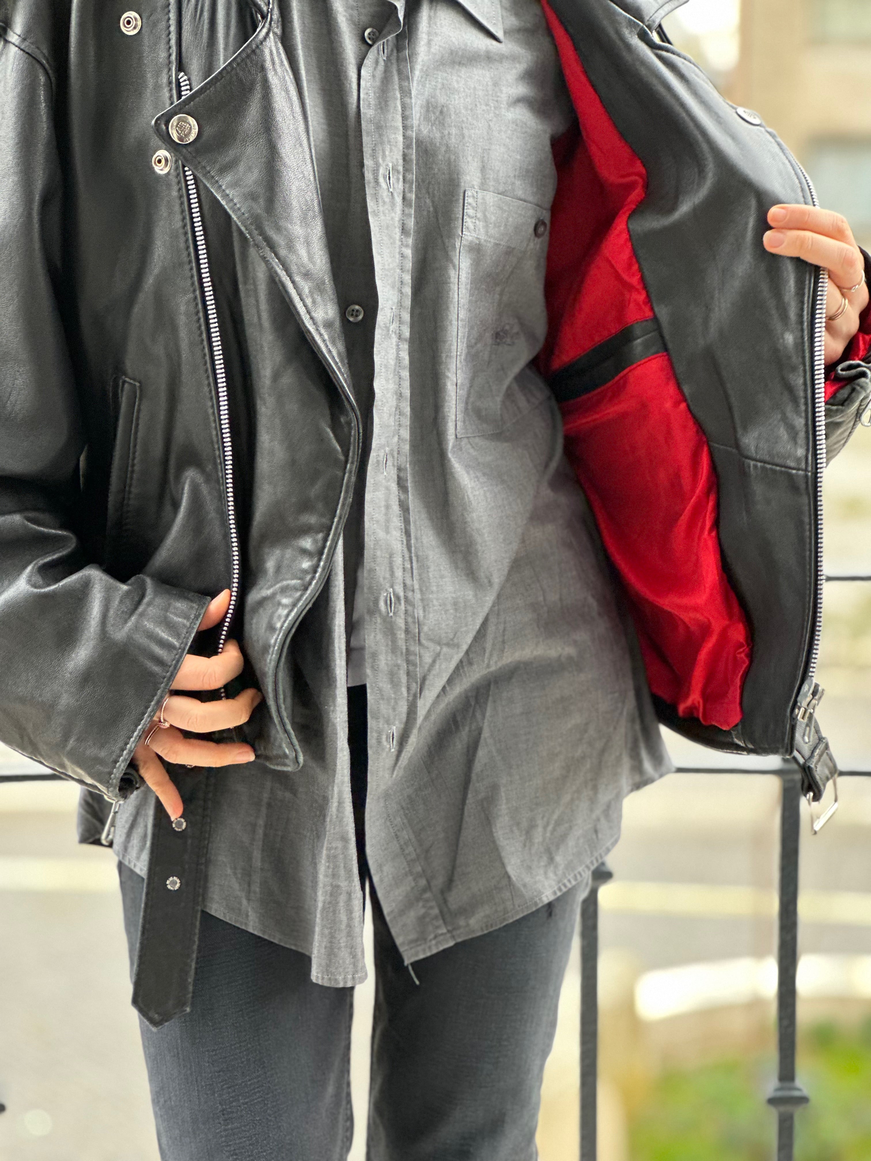 Oversized US Aviation Type Leather Bomber