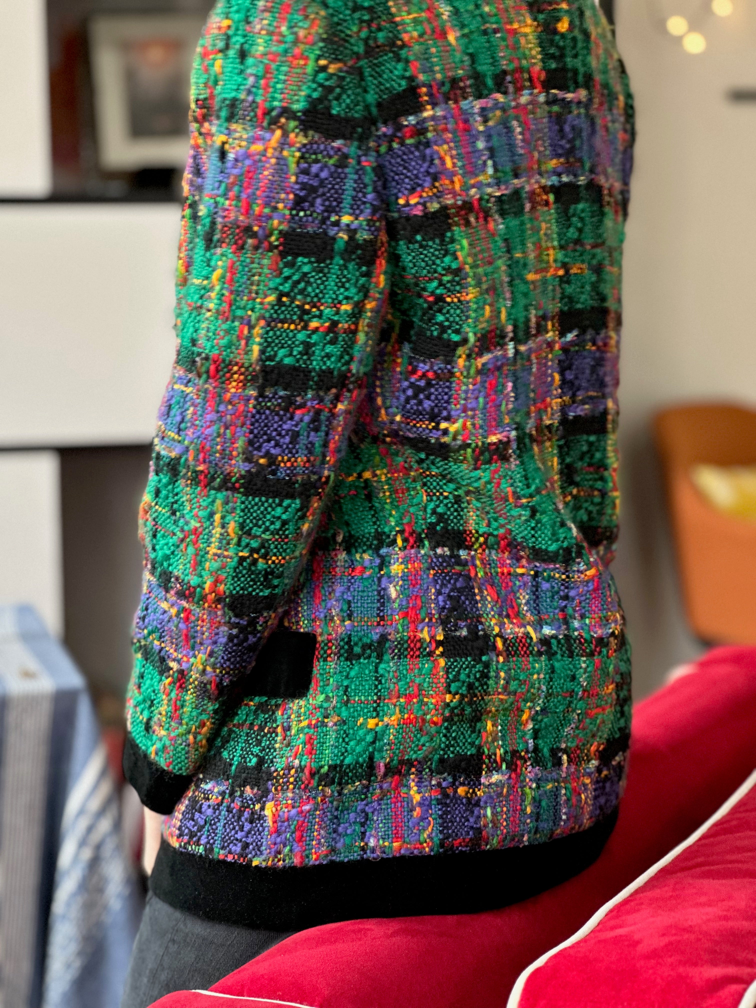 Vintage Multi-Color Tweed Jacket
