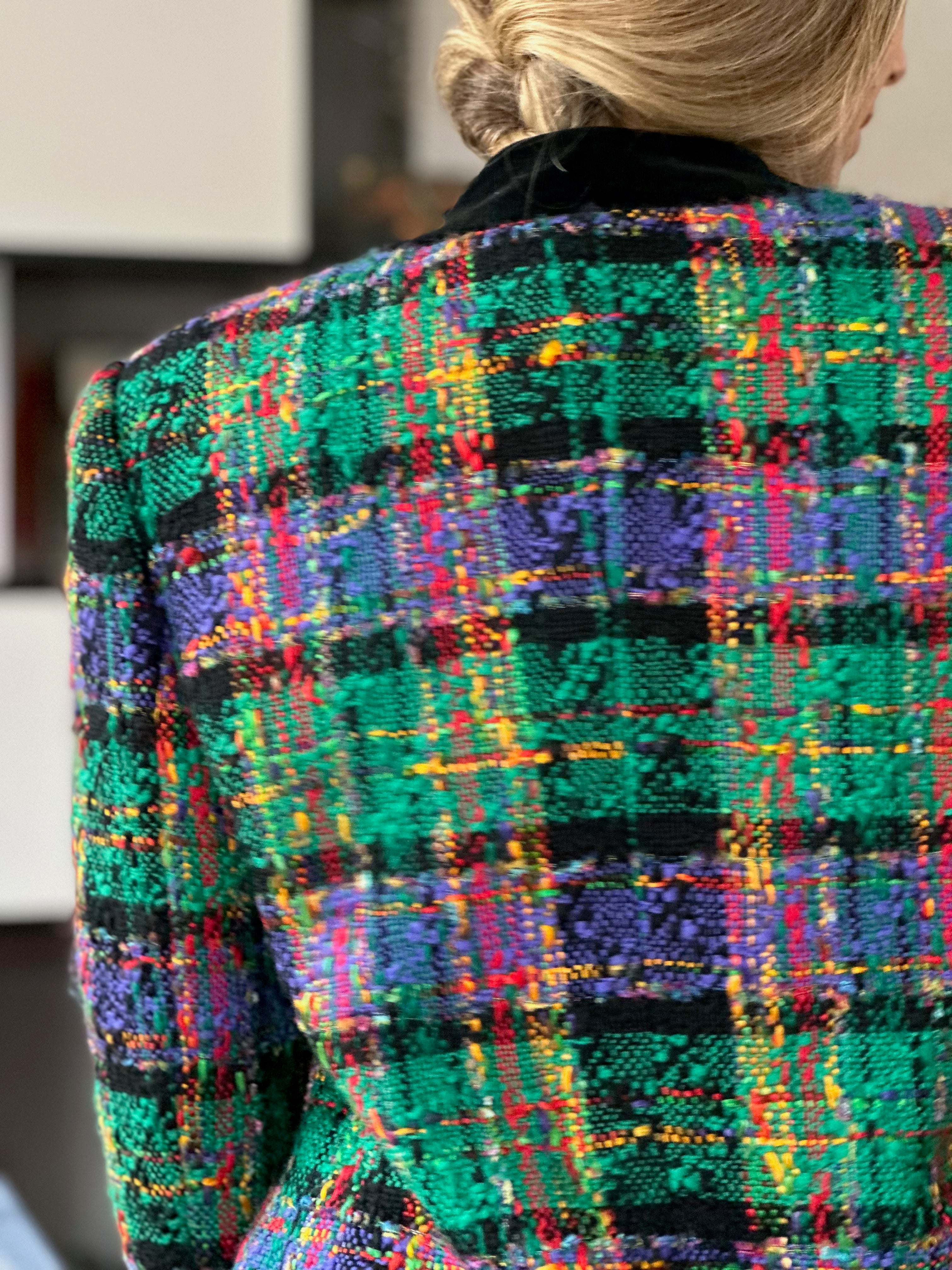 Vintage Multi-Color Tweed Jacket