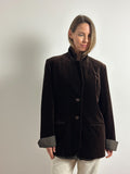 Brown Velvet Blazer