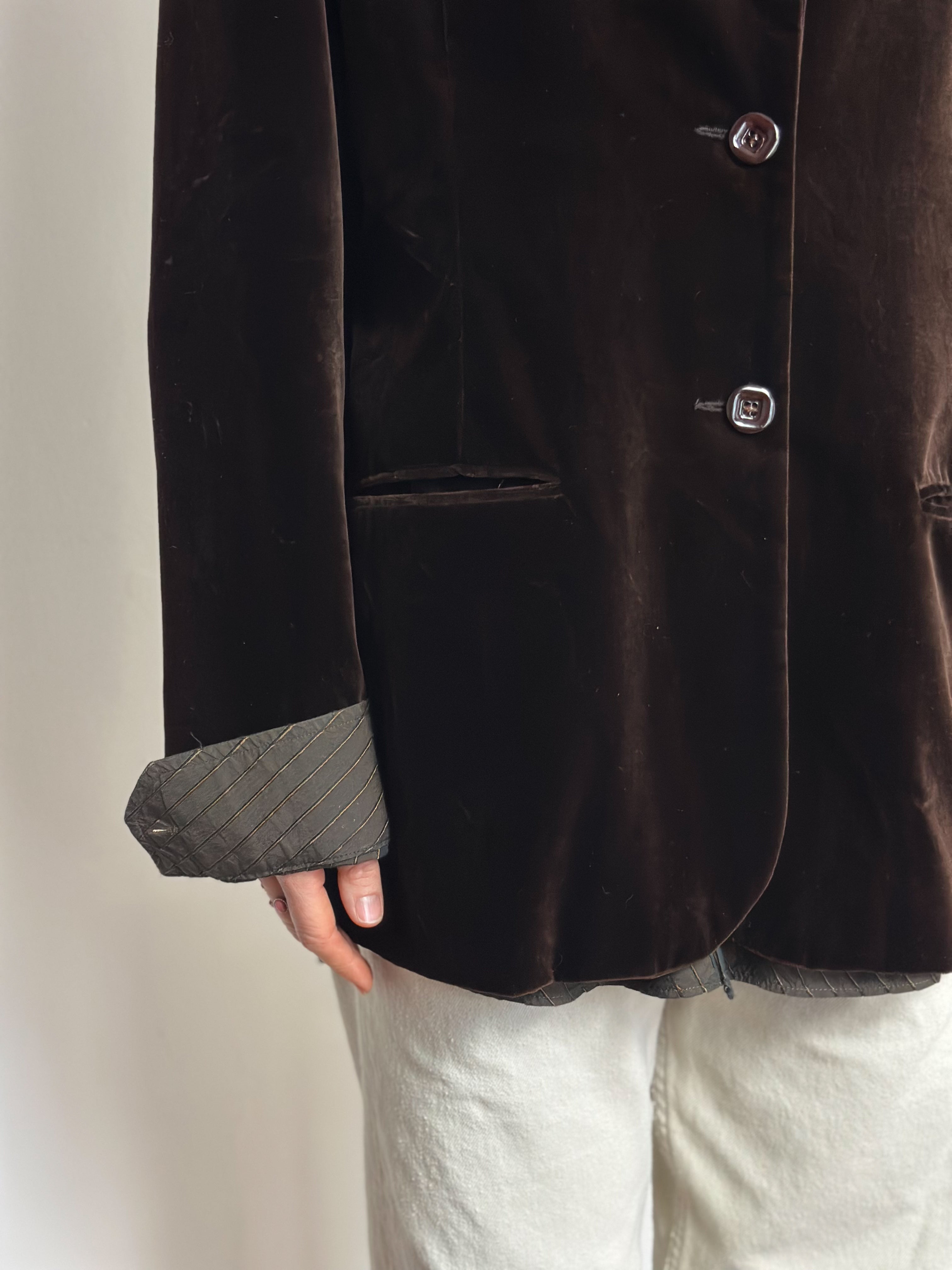Brown Velvet Blazer